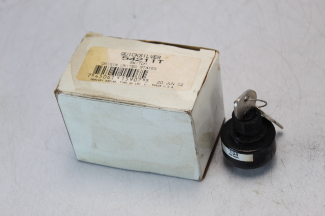 54211T Mercury 1978-79 Quicksilver Ignition Switch 70 80 90+ HP NEW OLD STOCK