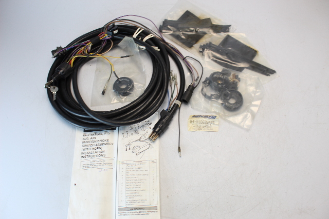 816626A25 Mercury Quicksilver Wiring Harness 90 95 120 175 + HP NOS W/ Dual Key