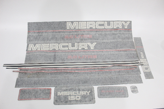 New Old Stock OEM Mercury Black Max 150 Decal Set