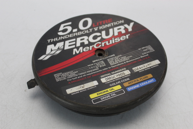 NEW OLD STOCK Mercury Mercruiser 5.0 Litre Flame Arrestor 3.0 4.3 5.0 5.7L V6 V8