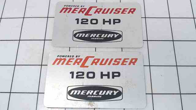 Set of 2 MerCruiser 120 HP Decal | Southcentral Outboards
