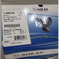 1211-110-09 Solas 1985-2017 11 X 9 Propeller fits Mercury 15 18 20 25 HP NEW!