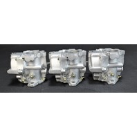 393196 393197 Johnson Evinrude 1983 Carburetor Set 70 75 HP 3 cylinder REBUILT!