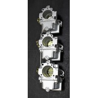 393196 393197 Johnson Evinrude 1983 Carburetor Set 70 75 HP 3 cylinder REBUILT!