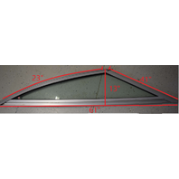 2009 Used Sea Ray 180 Side Windshield Pieces from 18' Bow Rider Taylor Made