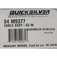 84-M9377 M9377 Quicksilver Control Cable 63" NEW OLD STOCK