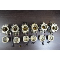 C# 61A-621046 Yamaha Early 90's Set of 6 Carburetors 225 250 HP CLEAN