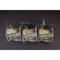 9012A24 9012A25 90125A26 WME-6 Mercury Carburetor Set 75 HP 3 Cylinder REBUILT
