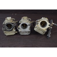 9012A24 9012A25 90125A26 WME-6 Mercury Carburetor Set 75 HP 3 Cylinder REBUILT