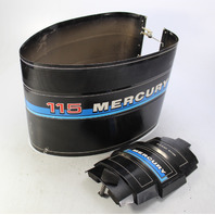 Mercury Cowling Wrap Around Shroud Hood W/Medallion Cowl Cowling Cover 115 HP