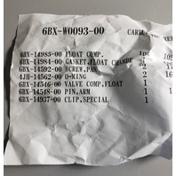 NEW! 6BX-W0093-00-00 Yamaha 2006 & UP Carburetor Repair Kit4 6 HP 4 stroke