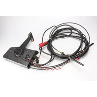 OMC Johnson Evinrude Side Mount Control Remote Box W/ Trim Switch, Key & Cables