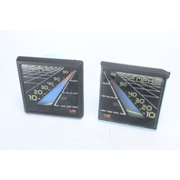 US Marine Faria Bayliner Set of 5 Square Gauges RPM MPH Fuel Oil Volts