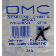 325721 Johnson Evinrude OMC Exhaust Housing Gasket NEW OLD STOCK!