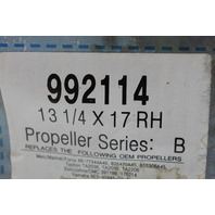 NEW! Michigan Wheel 1970 & UP RH 13-1/4 X 17 Vortex Alum Propeller 40 50 60 + HP