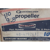 NEW OEM Mercury Aluminum 9 x 10 Propeller  4 4.5 7.5 9.8 HP 6 MONTH HUB WARRANTY