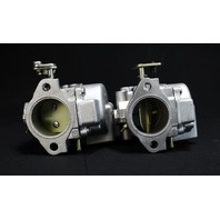 398076 Johnson Evinrude 1987-88 Carburetor Set 35 40 48 50 HP 2 Cyl REBUILT!