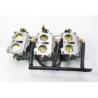 392602 392603 Johnson Evinrude 1982 Carburetor Set of 3 w/ Fuel Manifold 150 HP