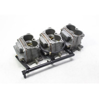 392602 392603 Johnson Evinrude 1982 Carburetor Set of 3 w/ Fuel Manifold 150 HP