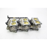 431795 Johnson Evinrude 1986-1990 OEM Carburetor Set of 3 & Fuel Manifold 150 HP
