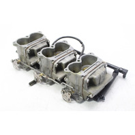 431795 Johnson Evinrude 1986-1990 OEM Carburetor Set of 3 & Fuel Manifold 150 HP