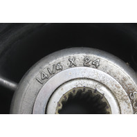 14-1/2 x 24 Stainless Steel Propeller Johnson Evinrude Suzuki 15 Spline 6 MO WTY