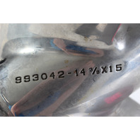 14-3/8 x 15 Stainless Steel Propeller Johnson Evinrude Yamaha 15 Spline 6 MO WARRANTY