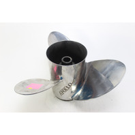 14-3/8 x 15 Stainless Steel Propeller Johnson Evinrude Yamaha 15 Spline 6 MO WARRANTY