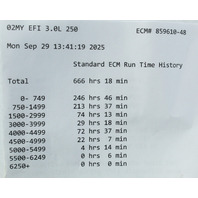 OEM Mercury 2002 ECU ECM PCM Engine Control Module EFI  250 HP 1 YEAR WARRANTY