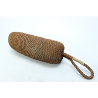 Vintage Antique Boat Fender Bumper Braided Hemp Rope GREAT CONDITION