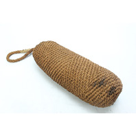 Vintage Antique Boat Fender Bumper Braided Hemp Rope GREAT CONDITION