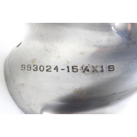 Mercury Apollo Stainless Propeller 15-1/4 x 19 RH 15 Spline 6 MTH HUB WARRANTY