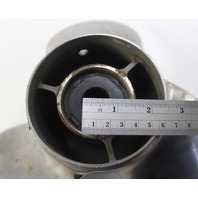 Mercury Apollo Stainless Propeller 15-1/4 x 19 RH 15 Spline 6 MTH HUB WARRANTY