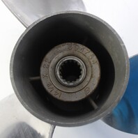 14-1/2 x 22 Stainless Steel Raker Propeller Johnson Evinrude 15 Spline 6 MO WTY