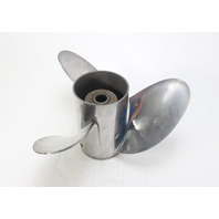 14-1/2 x 22 Stainless Steel Raker Propeller Johnson Evinrude 15 Spline 6 MO WTY