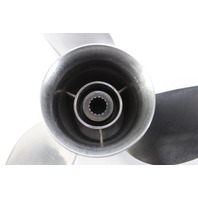 14-1/2 x 23 Stainless Steel Propeller Honda Yamaha 15 Spline 6 MONTH WARRANTY
