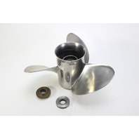 14-1/2 x 23 Stainless Steel Propeller Honda Yamaha 15 Spline 6 MONTH WARRANTY