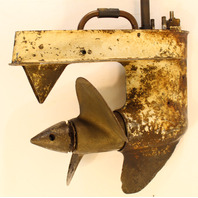 1956 1957 1958 Mercury Kiekhaefer Mark 15" Lower Unit with Propeller 55 & 58 HP