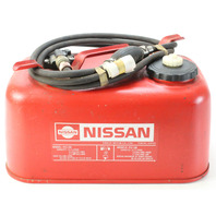 Vintage Nissan Metal Outboard Portable Fuel Gas Tank w/ Hose 3.3 Gallon