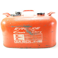 Vintage Johnson Evinrude Metal Outboard Portable Fuel Gas Tank 6 Gallon