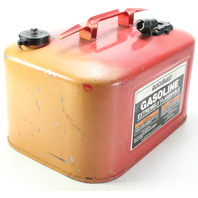 Vintage Mercury Quicksilver Metal Outboard Portable Fuel Gas Tank 6 Gallon