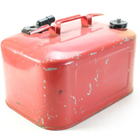 Vintage Mercury Quicksilver Metal Outboard Portable Fuel Gas Tank 6 Gallon
