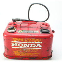 Vintage Honda Metal Outboard Fuel Tank w/ Hose 3.4 Gallon For Parts Display