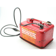 Vintage Honda Metal Outboard Fuel Tank w/ Hose 3.4 Gallon For Parts Display