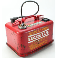 Vintage Honda Metal Outboard Fuel Tank w/ Hose 3.4 Gallon For Parts Display