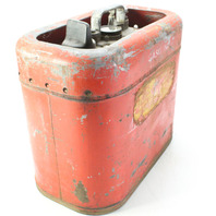 Vintage Johnson Metal Outboard Fuel Gas Tank For Restoration