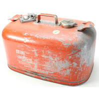 Vintage Johnson OMC Metal Outboard Portable Fuel Gas Tank 6 Gallon