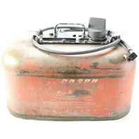 Vintage Johnson Evinrude Metal Outboard Fuel Tank w/ Hose 6 Gallon For Parts