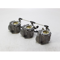 824924T38 Mercury 1994 - 2004 Carburetor Set 75 90 HP Top Middle Bottom As-Is