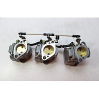824924T38 Mercury 1994 - 2004 Carburetor Set 75 90 HP Top Middle Bottom As-Is